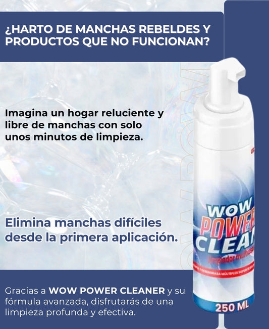 WOW POWER CLEANER: ESPUMA LIMPIADORA MULTIUSOS