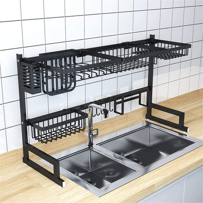 RACKMAX™️ ESTANTE ESCURRIDOR Y ORGANIZADOR DE COCINA