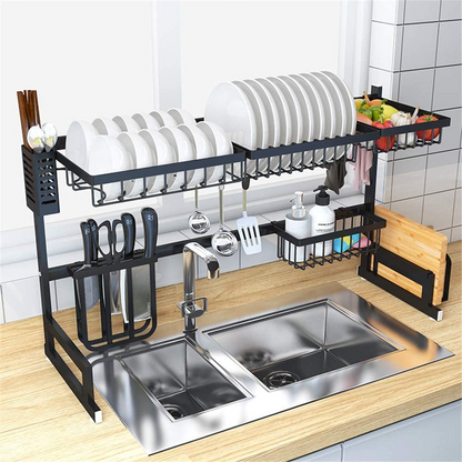 RACKMAX™️ ESTANTE ESCURRIDOR Y ORGANIZADOR DE COCINA