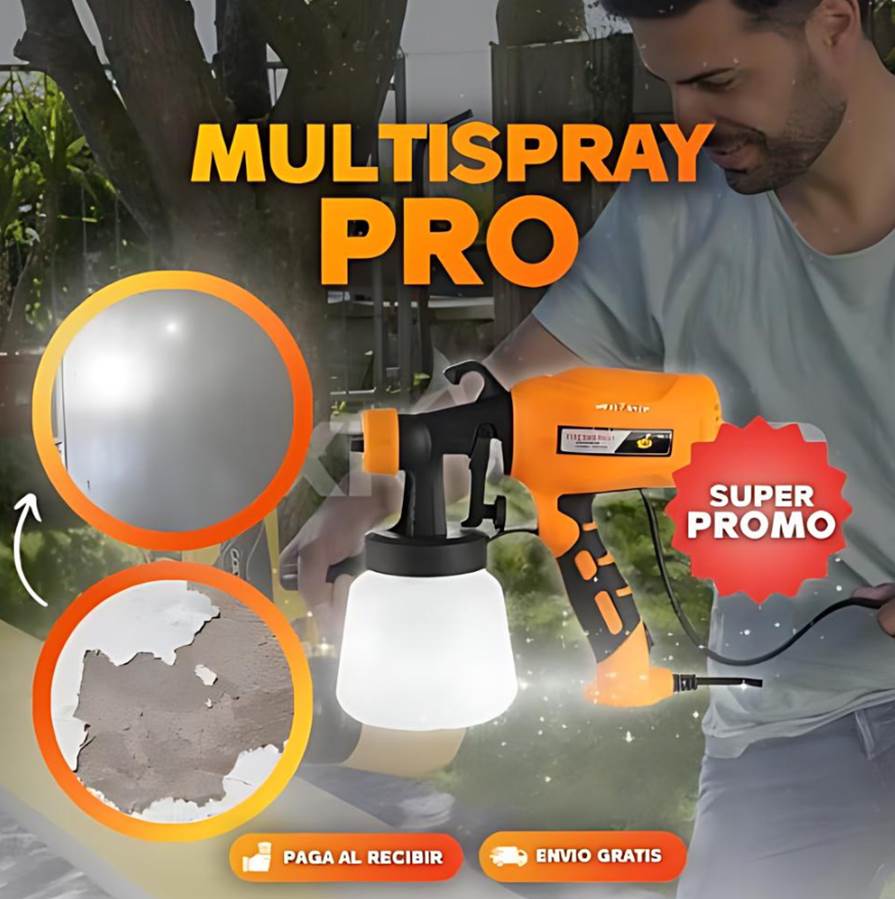 MULTISPRAY PRO | Pistola Eléctrica para Pintar Fácilmente