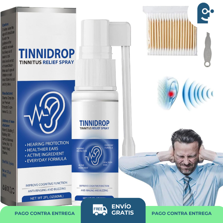 TINNIDROP: SPRAY PARA ALIVIO Y LIMPIEZA DE OÍDOS