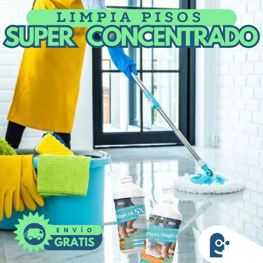 PISOS MÁGICOS 5X: LIMPIA PISOS SUPER CONCENTRADO