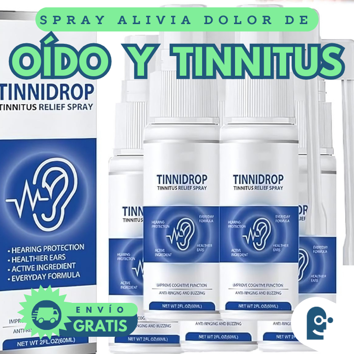 TINNIDROP: SPRAY PARA ALIVIO Y LIMPIEZA DE OÍDOS